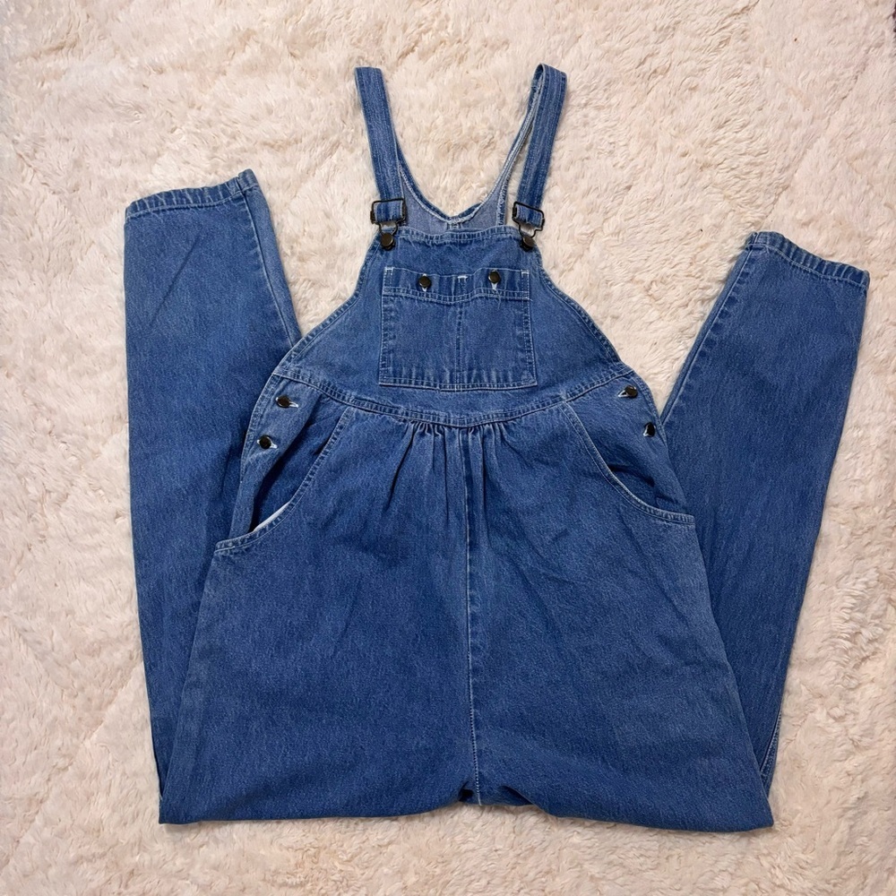 Meg Lauren vintage 90s denim slouchy overalls Artsy